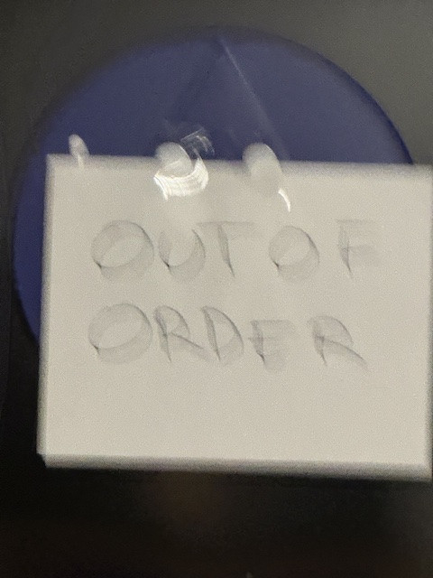 bathroom wasn't working and had to find an alternative